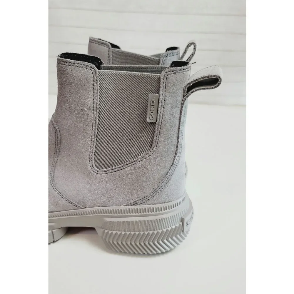 SOREL Ona Ave WP Chelsea Boot in Chrome Grey, sz 9